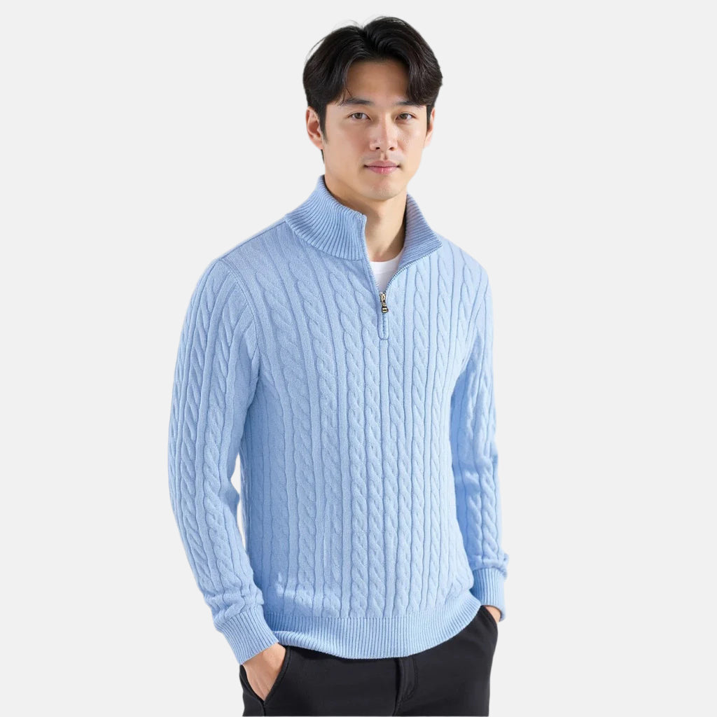 Taebaek Zipped Cable Sweater