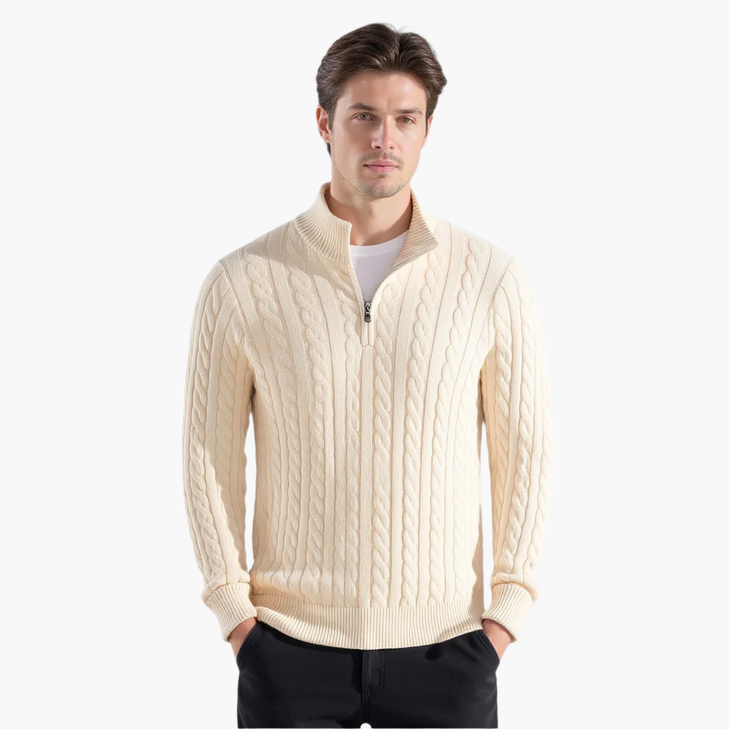 Taebaek Zipped Cable Sweater