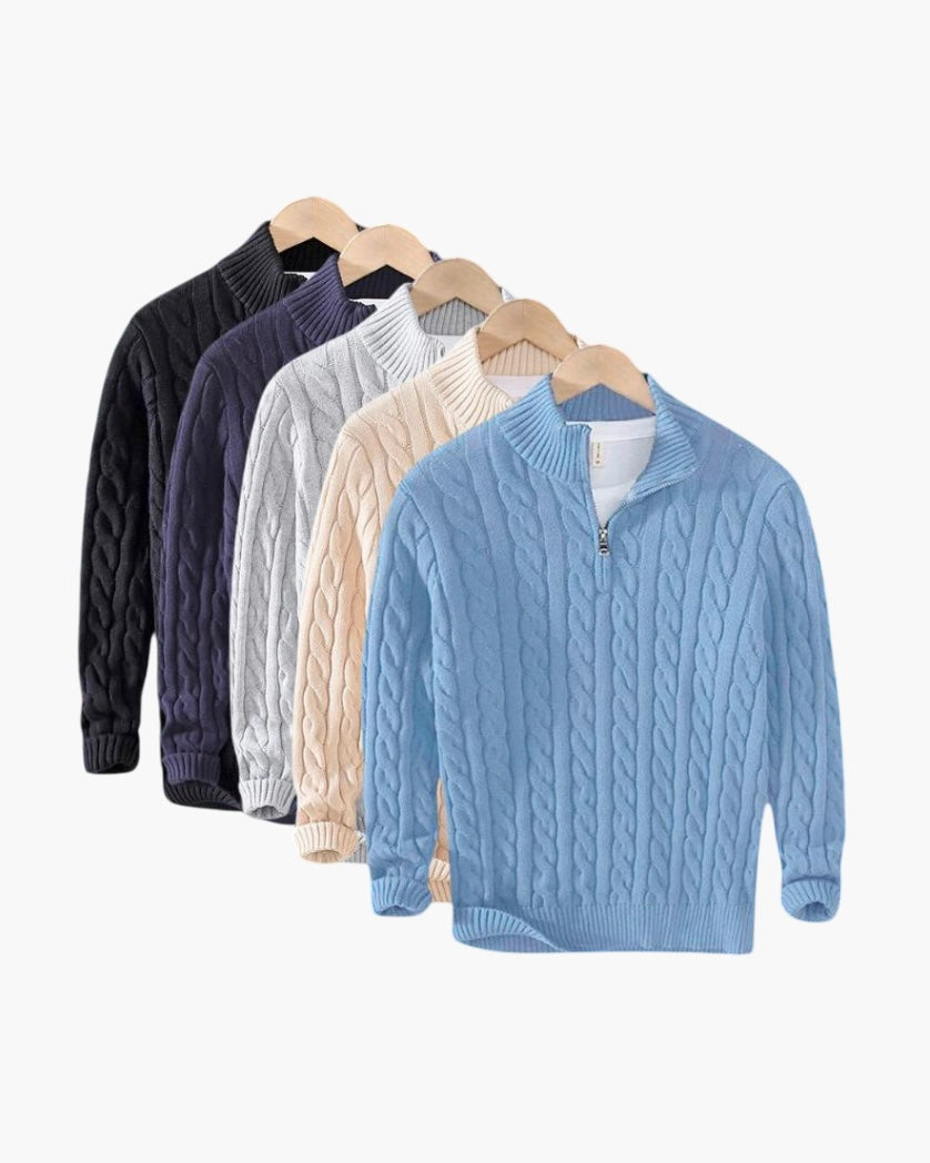 Taebaek Zipped Cable Sweater